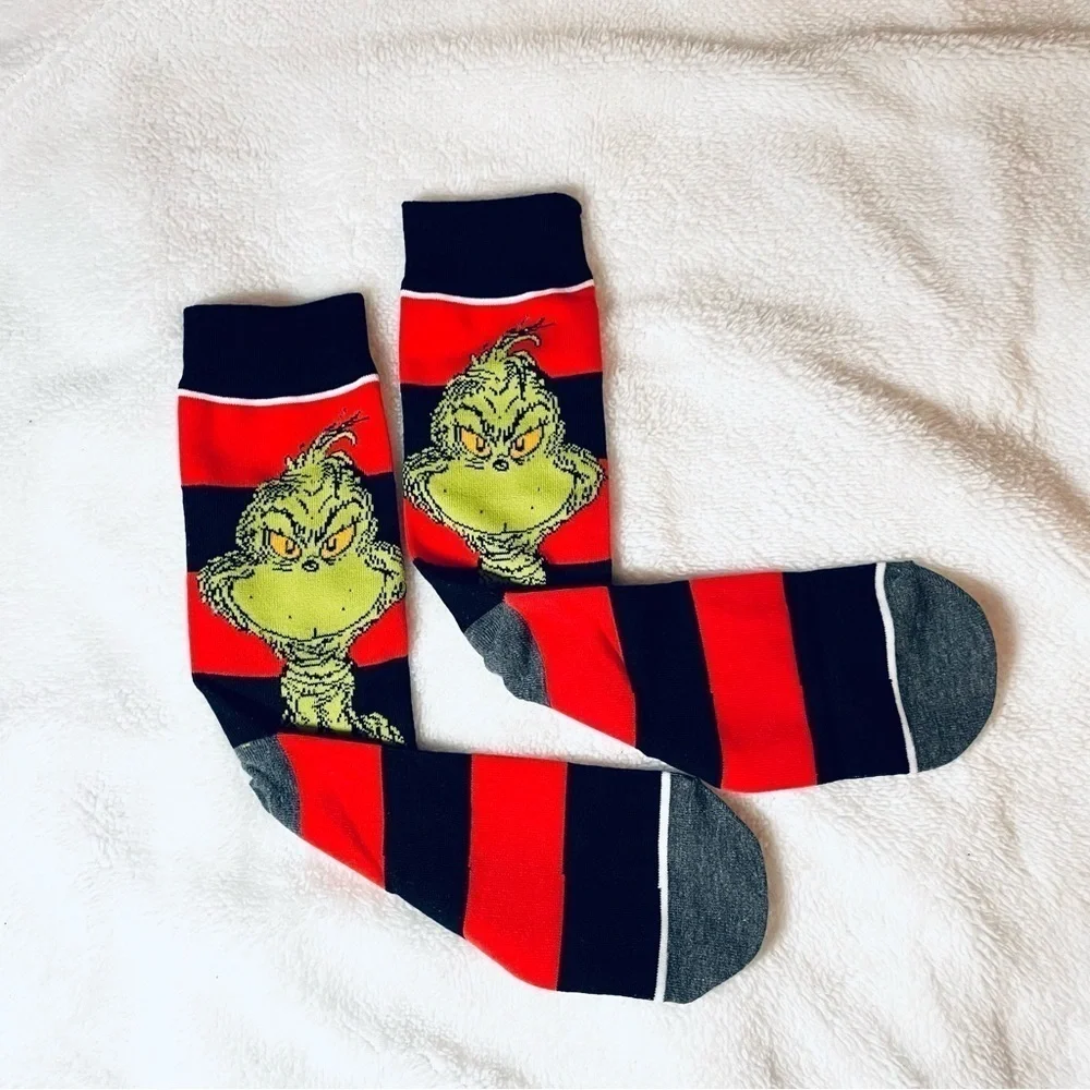 NWT Lot of 2 Grinch Socks - Size Medium (US 6-10) - Christmas / Holiday Season
